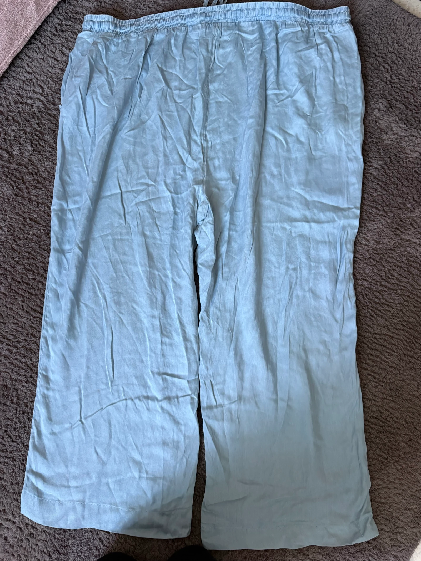 Pantalon fluide femme 3XL bleu clair Kiabi – photo 6